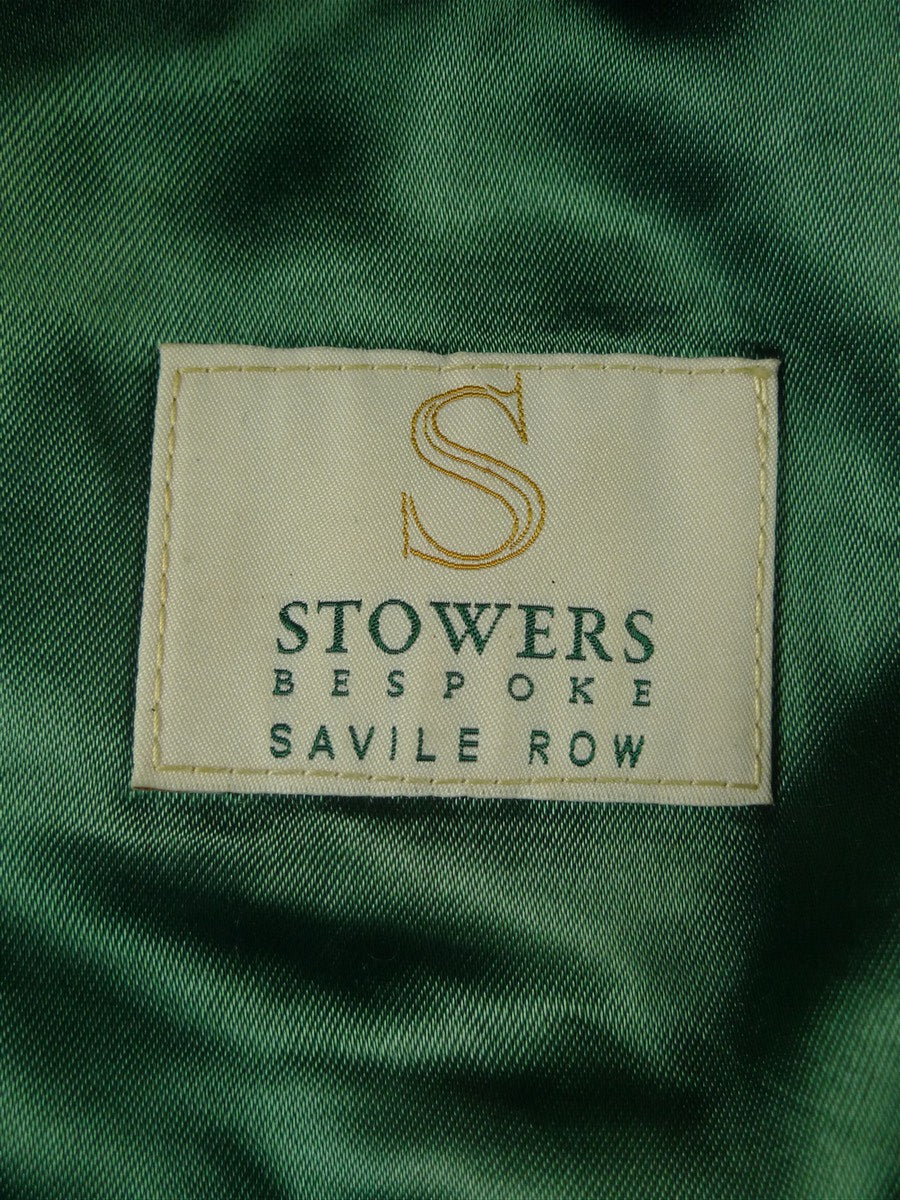 26/0694 immaculate stowers savile row bespoke green / amber wp check tweed cap hat 57 cms