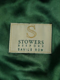 26/0694 immaculate stowers savile row bespoke green / amber wp check tweed cap hat 57 cms