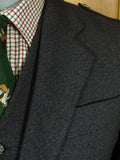 26/0699 mint kilt society charcoal grey twist kilt jacket & waistcoat w/ staghorn buttons 40 regular