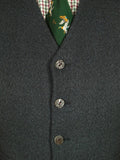 26/0699 mint kilt society charcoal grey twist kilt jacket & waistcoat w/ staghorn buttons 40 regular