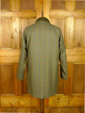 26/0697 immaculate john brocklehurst heavyweight green / amber wp check tweed shooting coat 44-46