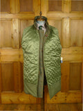 26/0697 immaculate john brocklehurst heavyweight green / amber wp check tweed shooting coat 44-46