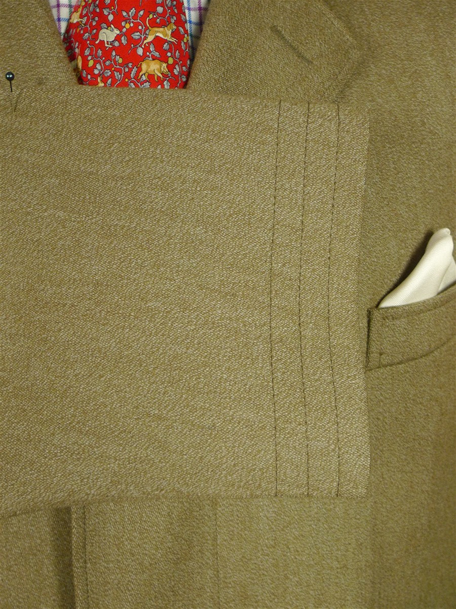 26/0691 immaculate vintage crombie stone venetian wool covert coat overcoat 44-45 regular