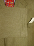 26/0691 immaculate vintage crombie stone venetian wool covert coat overcoat 44-45 regular