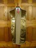 26/0691 immaculate vintage crombie stone venetian wool covert coat overcoat 44-45 regular