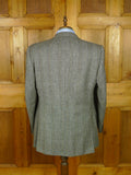 26/0686 immaculate VINTAGE TURNBULL & ASSER GREY HERRINGBONE / AMBER & BLUE WP CHECK TWEED SPOORTS JACKET BLAZER 45-46 long