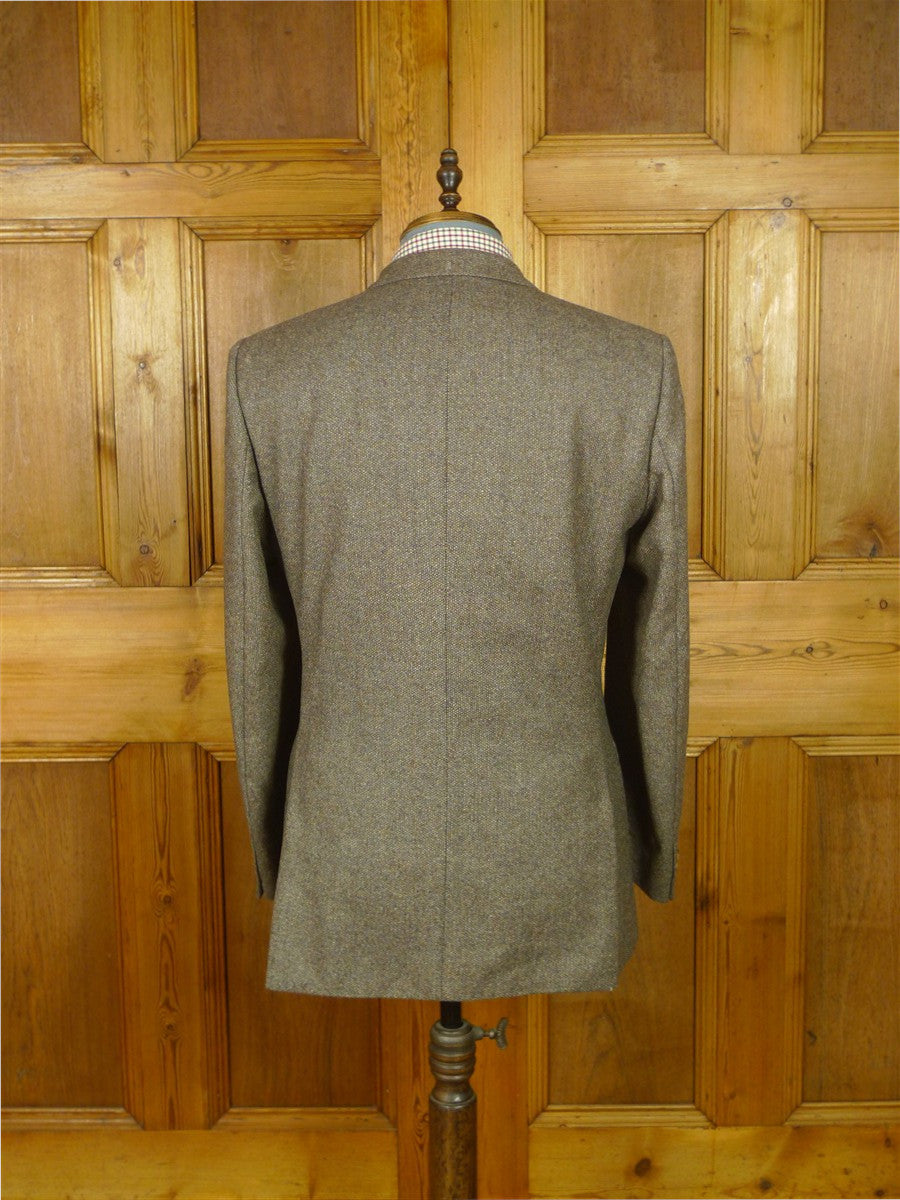 26/0774 immaculate vintage british earthy brown tweed town & country suit 40 regular