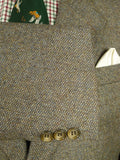 26/0774 immaculate vintage british earthy brown tweed town & country suit 40 regular