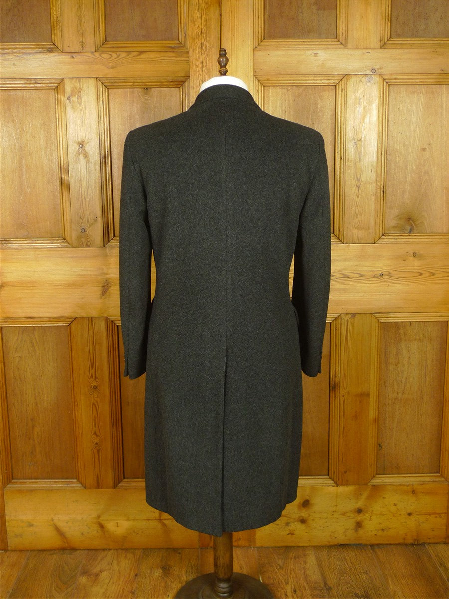 26/0709 near immaculate vintage john g hardy grey wool overcoat 40 regular