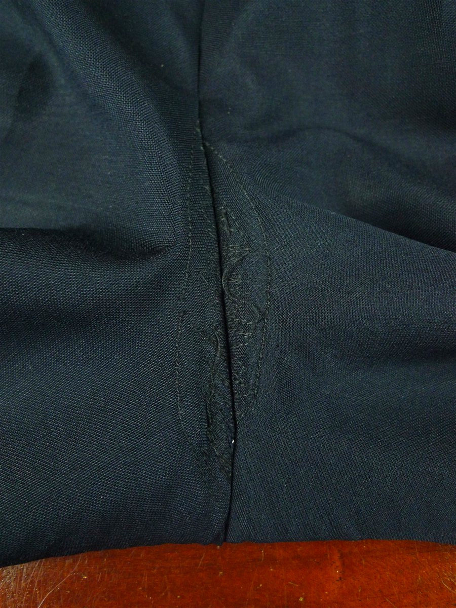 26/0713 vintage 1988 daniel w jupp savile row bespoke midnight blue wool & mohair dinner suit 36-37 short