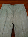 26/0712 vintage 1985 daniel w jupp savile row bespoke grey / blue prince of wales check worsted flannel suit 38 short