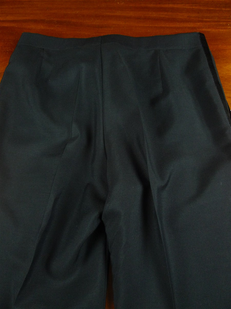 26/0730 immaculate 1998 daniel w jupp savile row bespoke midnight blue mohair dinner suit w/ gauntlet cuff 38 short