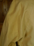 26/0723 vintage british rubber-proofed cotton riding mac overcoat coat w/ tattersall backing 36