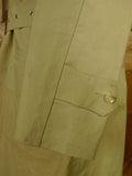 26/0724 vintage british rubber-proofed cotton riding mac overcoat coat w/ tattersall backing 38-40