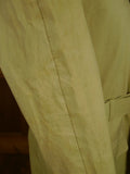 26/0724 vintage british rubber-proofed cotton riding mac overcoat coat w/ tattersall backing 38-40