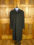 26/0720 immaculate loro piana pure cashmere charcoal grey full-length raglan coat overcoat 46