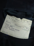 26/0719 vintage gieves & hawkes savile row navy blue d/b worsted wool blazer jacket 43 regular