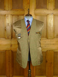 26/0716 immaculate bespoke tailored brown gun check wool sports jacket blazer 42 regular