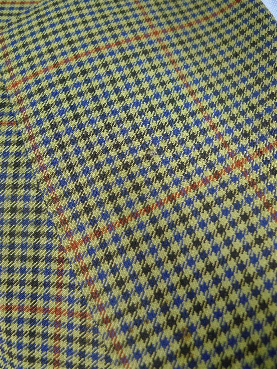 26/0714 vintage gieves & hawkes savile row green gun check wool sports jacket blazer 44 regular