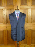 26/0728 vintage 1998 anderson & sheppard savile row bespoke blue wp check wool worsted suit 39 regular
