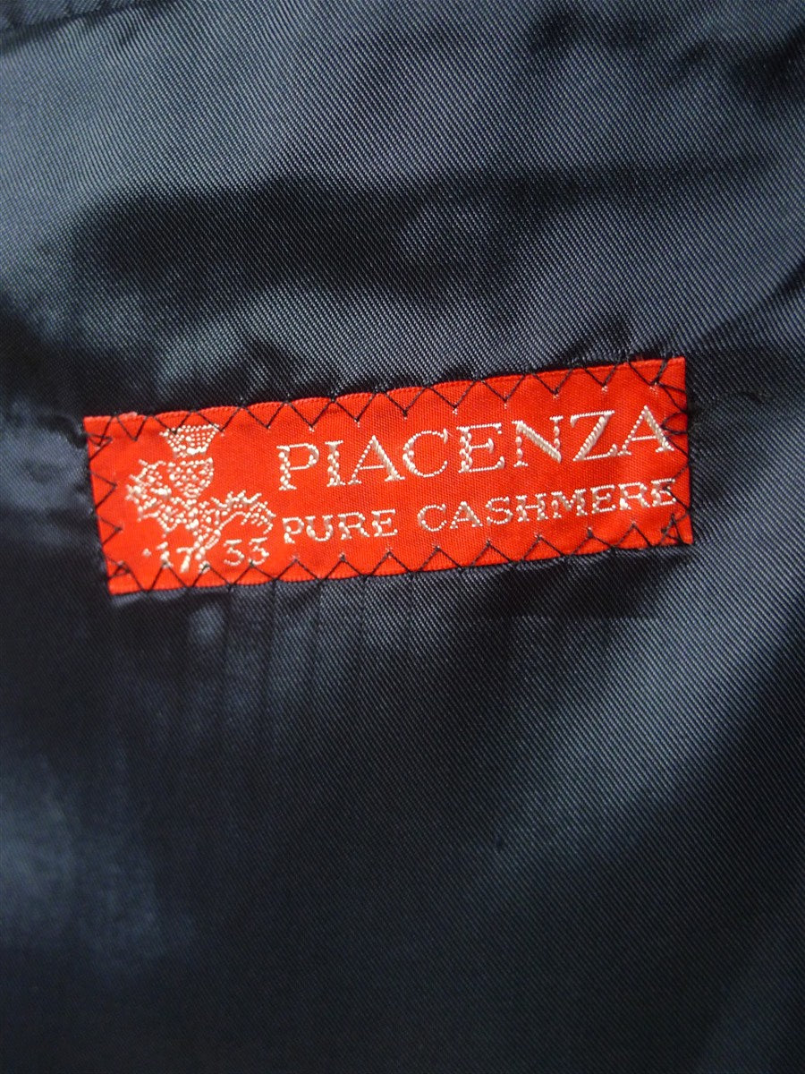 26/0733 vintage italian dark navy blue pure cashmere blazer jacket 50 regular