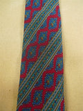 26/0765 christian dior red blue green 100% silk tie