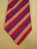26/0752 turnbull & asser red blue gold 100% silk tie
