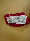 26/0750 immaculate turnbull & asser red gold 100% silk tie