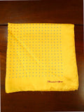 26/0736 immaculate turnbull & asser Jermyn St. yellow polka dot 100% silk pocket square