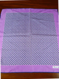 26/0739 immaculate turnbull & asser Jermyn St. purple blue 100% silk pocket square