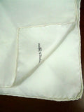 26/0744 immaculate turnbull & asser Jermyn St. cream 100% silk pocket square