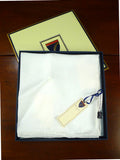 26/0746 new with tags/boxed Aspinal of london cream 100% silk pocket square