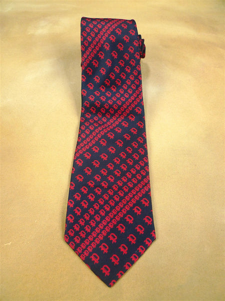 26/0766 immaculate Harrods black red 100% silk tie