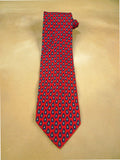 26/0753 hilditch & key red blue paisley pattern 100% silk tie