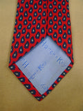 26/0753 hilditch & key red blue paisley pattern 100% silk tie