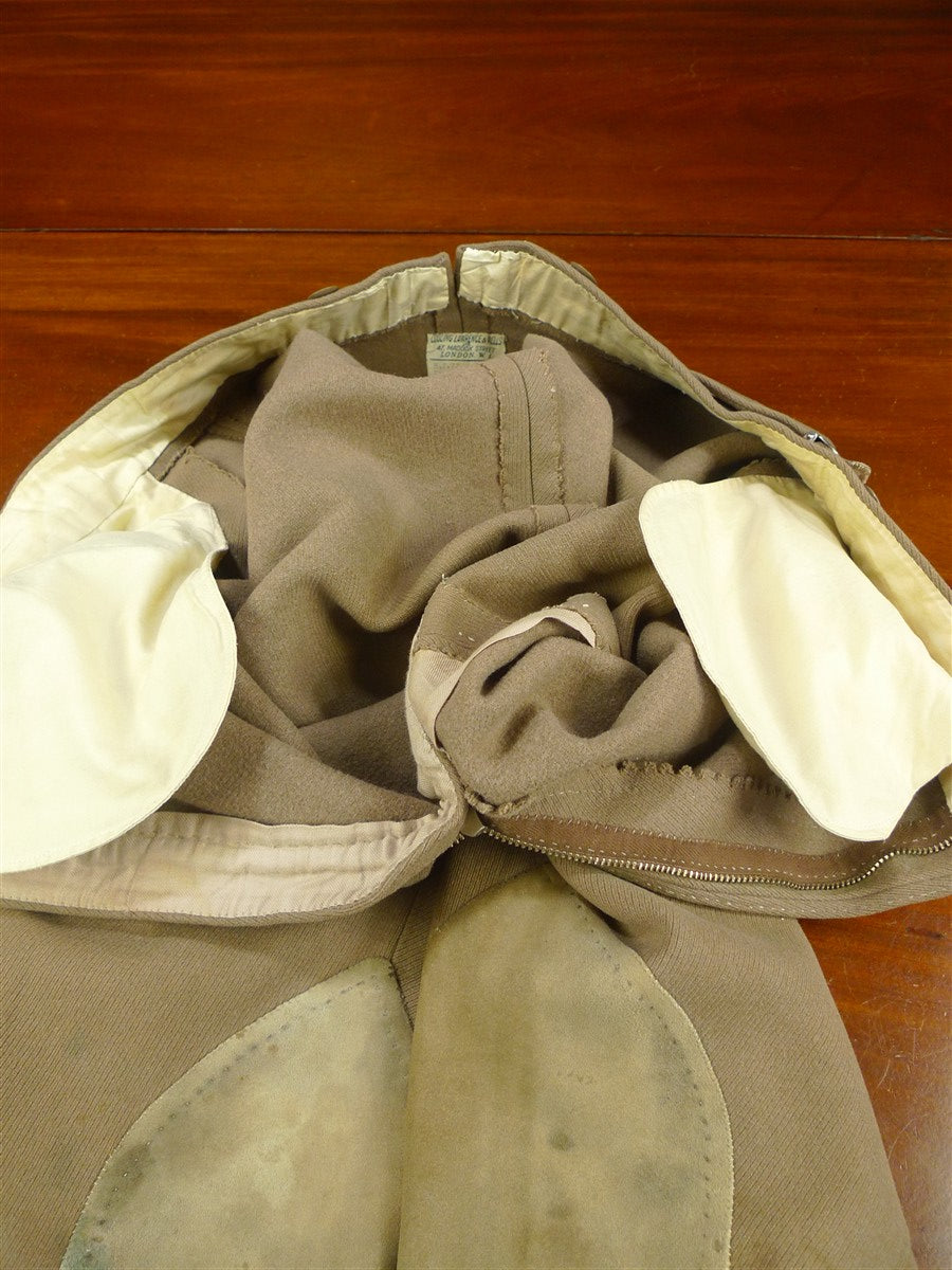 26/0755 vintage 1972 savile row bespoke heavyweight cavalry twill riding jodphurs 32
