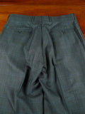 26/0776 immaculate chester barrie grey & blue glen check wool & cashmere suit 40 short