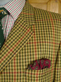 26/0788 heavyweight vintage john g hardy gun check tweed country sports jacket 46 long