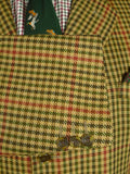 26/0788 heavyweight vintage john g hardy gun check tweed country sports jacket 46 long