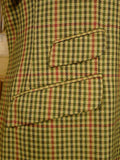 26/0788 heavyweight vintage john g hardy gun check tweed country sports jacket 46 long