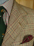 26/0795 superb vintage british thornproof twist brown glen check tweed hacking jacket 38 regular