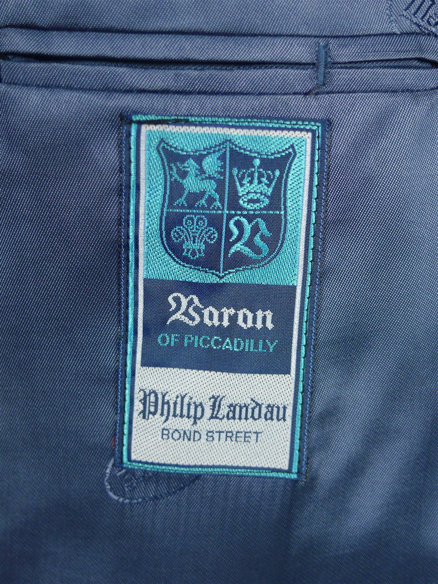 26/0790 immaculate vintage irish blue / green gun check shooting style tweed country sports jacket 46 regular