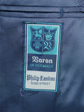 26/0790 immaculate vintage irish blue / green gun check shooting style tweed country sports jacket 46 regular