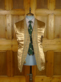 26/0792 immaculate cordings of piccadilly tan brown sporting check tweed jacket w/ horn buttons 38 regular