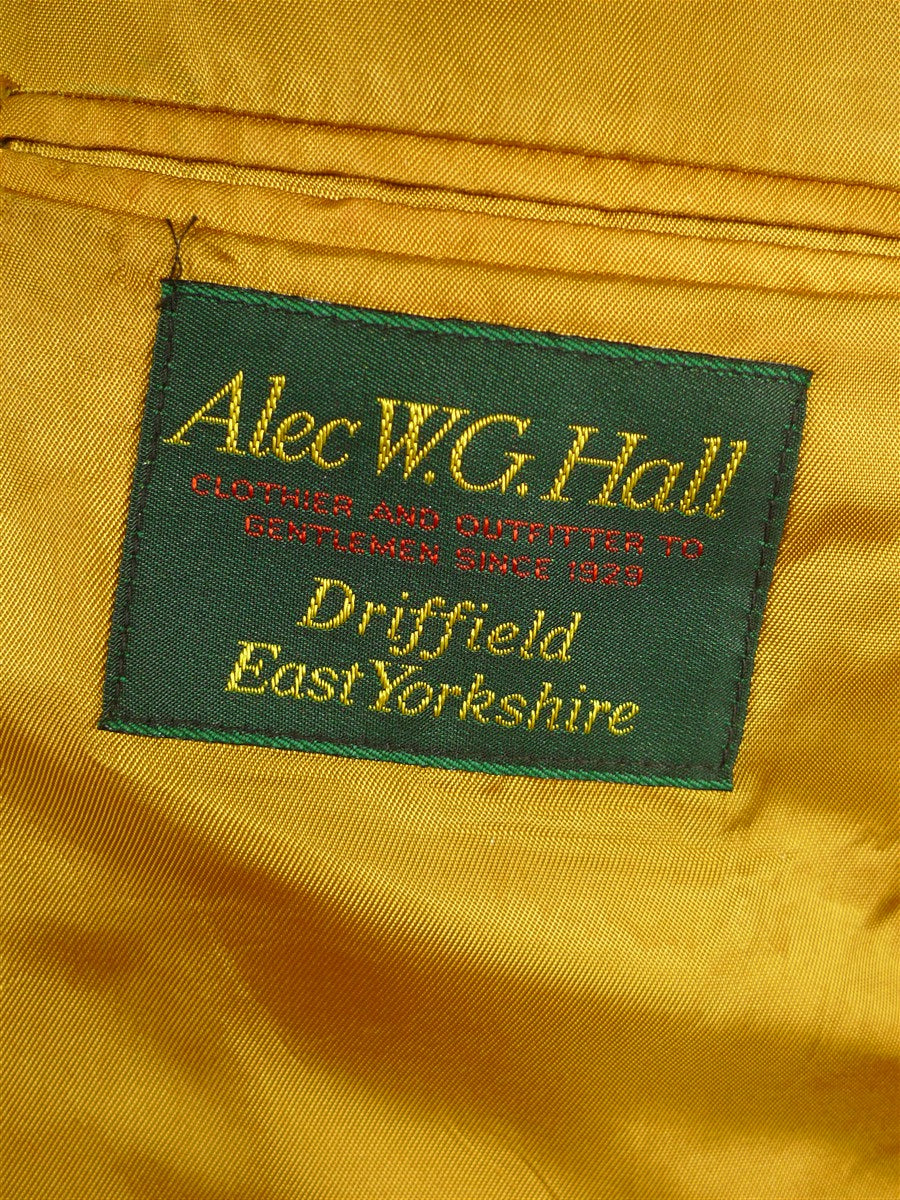 26/0786 vintage british bladen brown / green gun check tweed sports jacket 46 regular