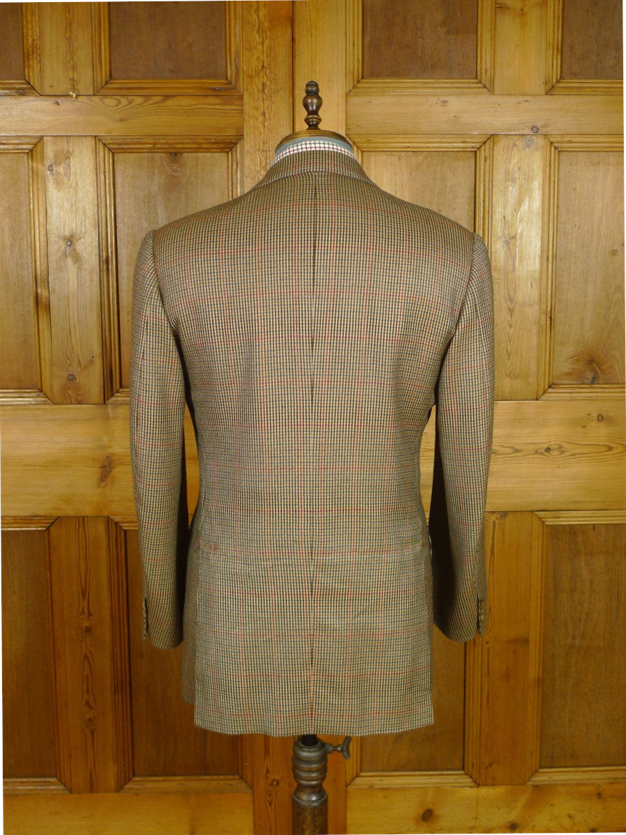 26/0801 near immaculate fallon & harvey savile row shepherds check sports jacket blazer in harrisons pure cashmere cloth 39-40 regular