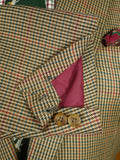 26/0801 near immaculate fallon & harvey savile row shepherds check sports jacket blazer in harrisons pure cashmere cloth 39-40 regular