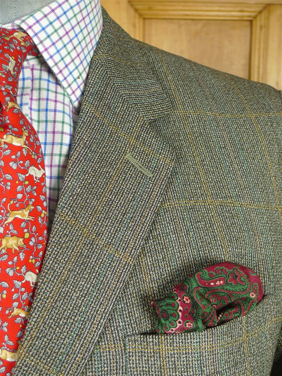 26/0808 vintage british wp check thornproof twist town & country suit 43-44 regular