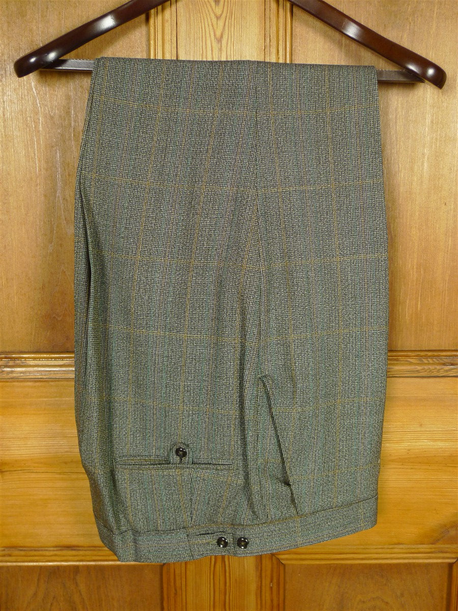 26/0808 vintage british wp check thornproof twist town & country suit 43-44 regular