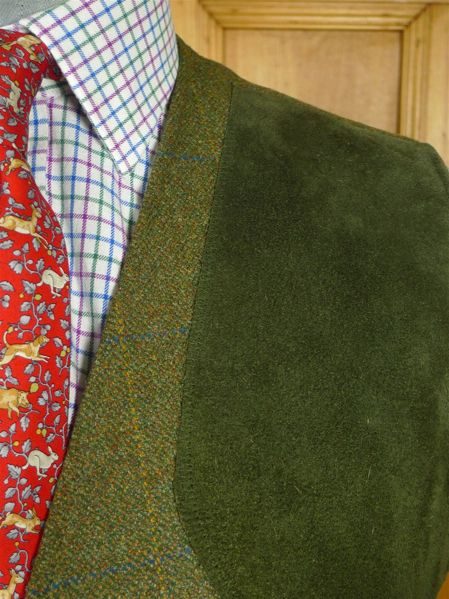 26/0798 immaculate alexander james of pendlebury green wp check tweed shooting vest rrp £295 medium 41